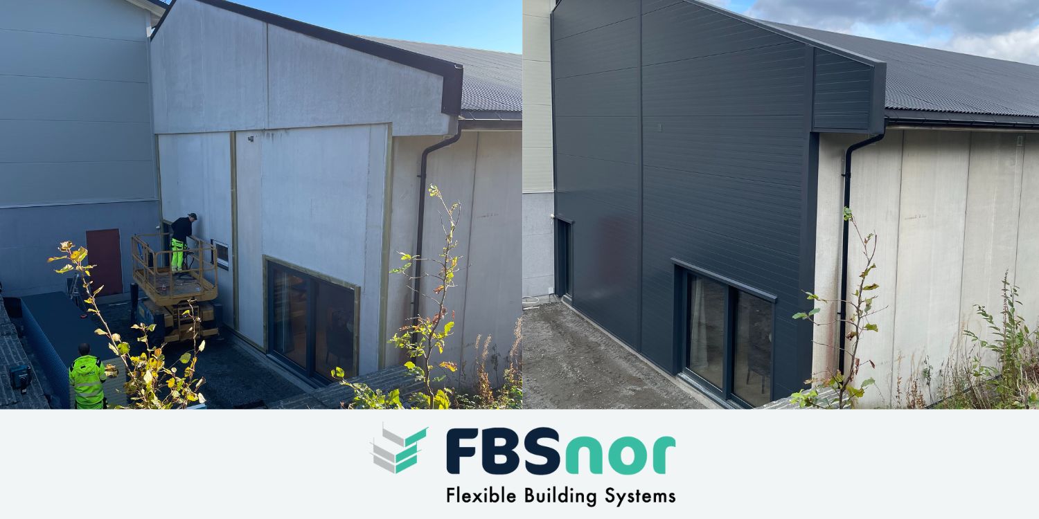 Fasaderehabilitering Home Factory AS - Før og etter